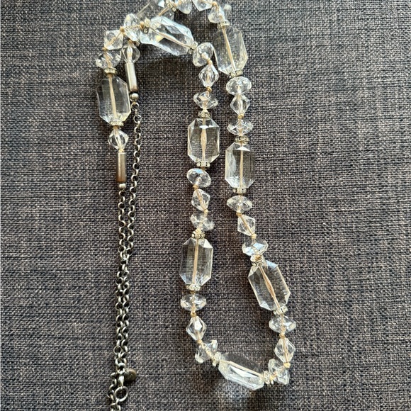 Elegant transparent Beaded Necklace by LOFT - 18” long - Picture 2 of 8